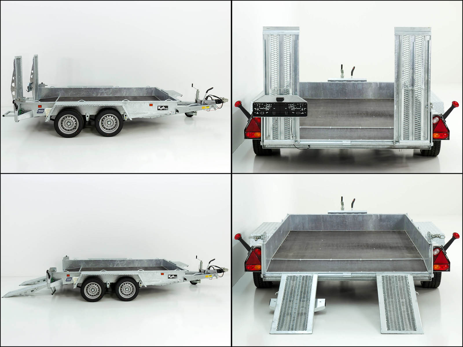 Variant Baumaschinenanhänger Maxi Load 161×305 3,5t | Einzelrampen-Neu – Bild 5