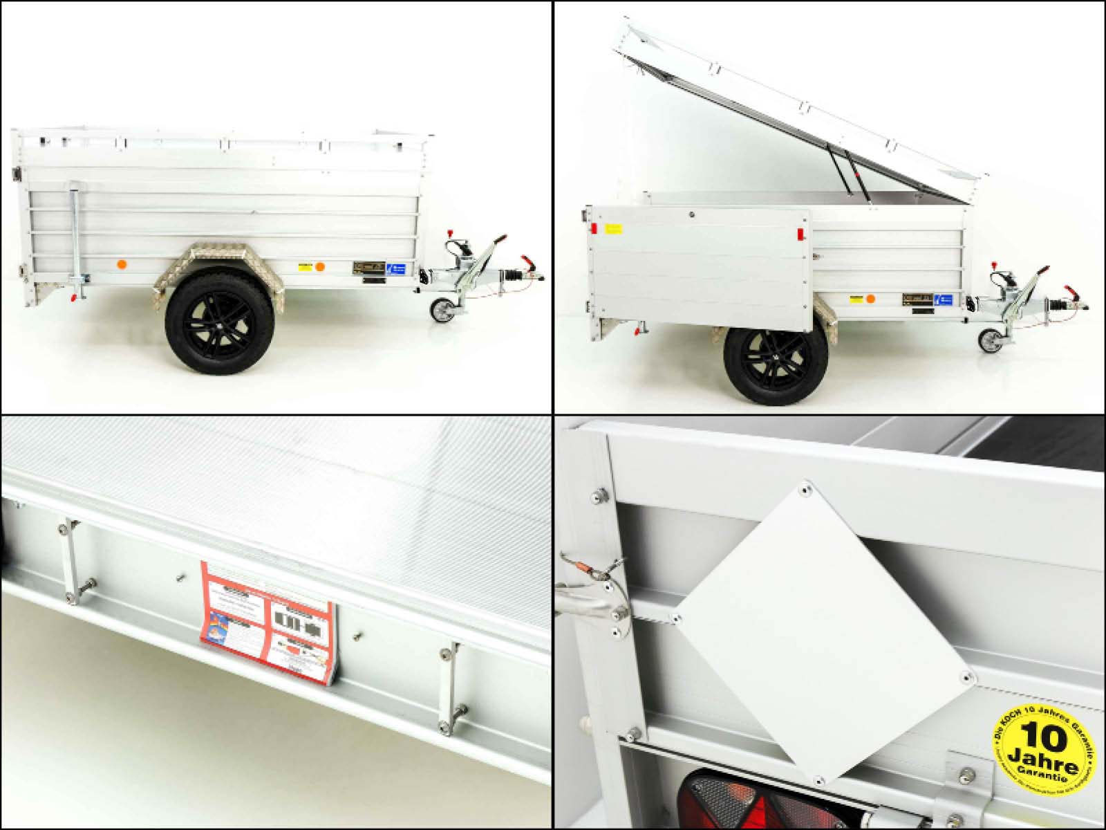 Deckelanhänger „CROSSLINE“ 150x250cm 1300kg | Höhe 80cm | Aluboden | Typ 6.13-Neu – Bild 3