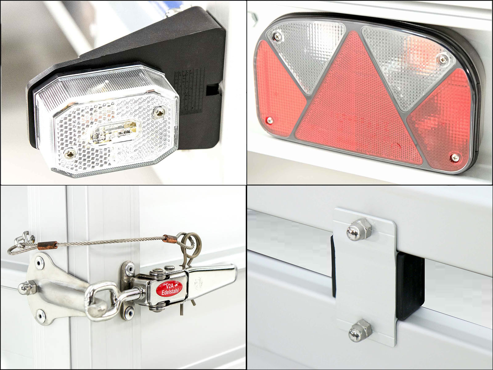 Anhänger mit Plane 185×400 cm 2600 kg | Typ 10.26 | Hochplane 200 cm – Schwarz-Neu – Bild 2