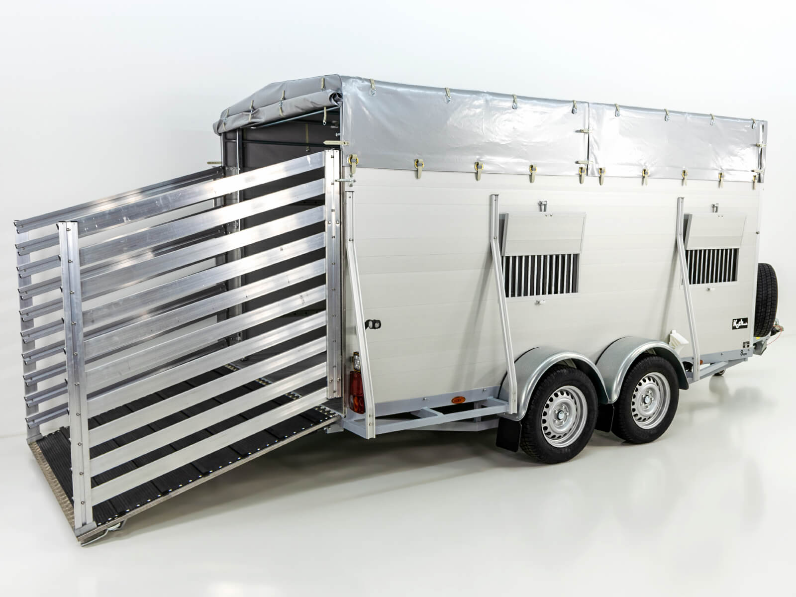 Alf Profi Viehanhänger 185×500 cm Höhe: 185 cm 3,5t Klappenkombi-Neu – Bild 2