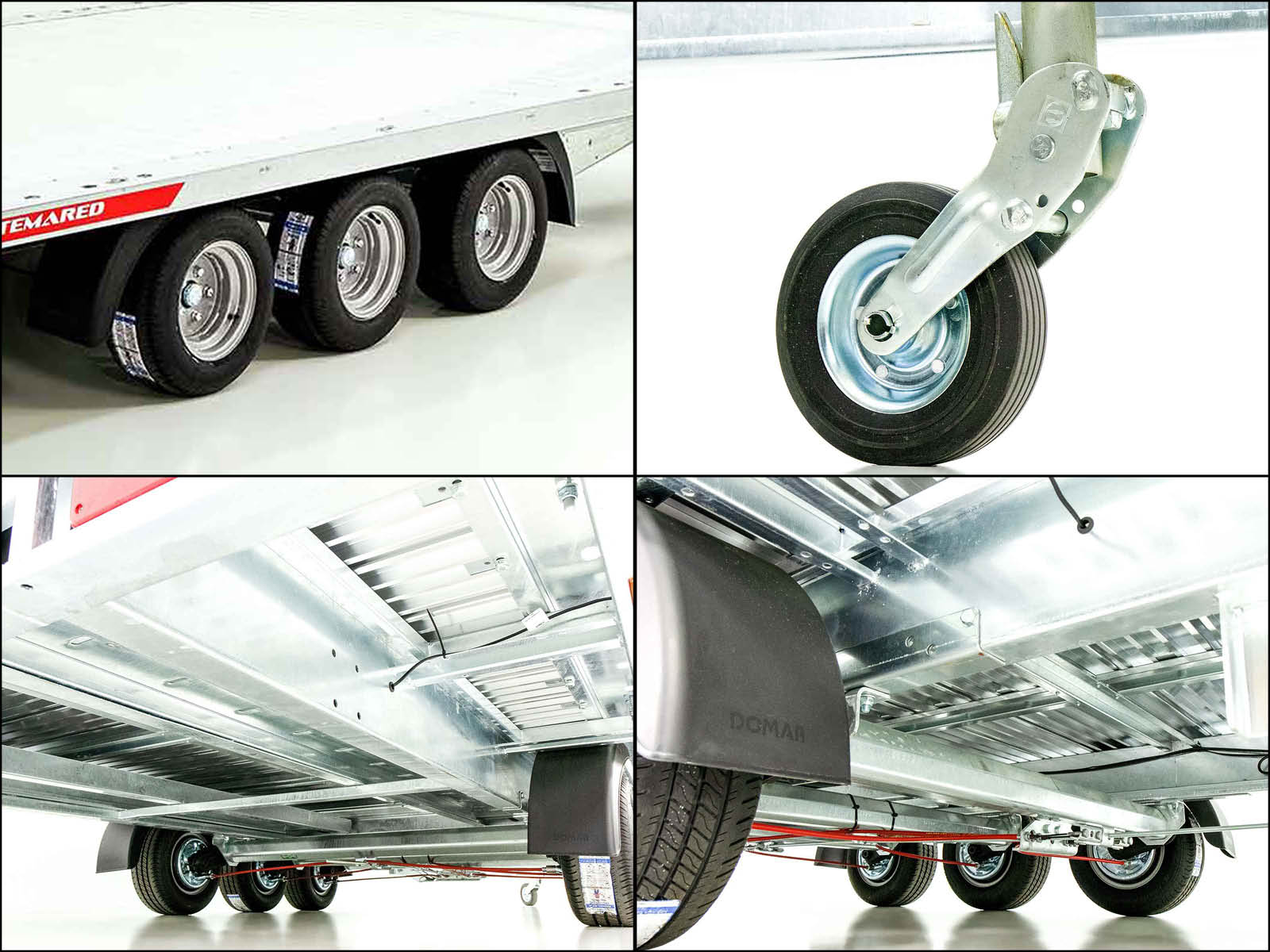 Temared Autotrailer CARLU 5121-S Aluboden 210x510cm 3,5t Tridem-Neu – Bild 3