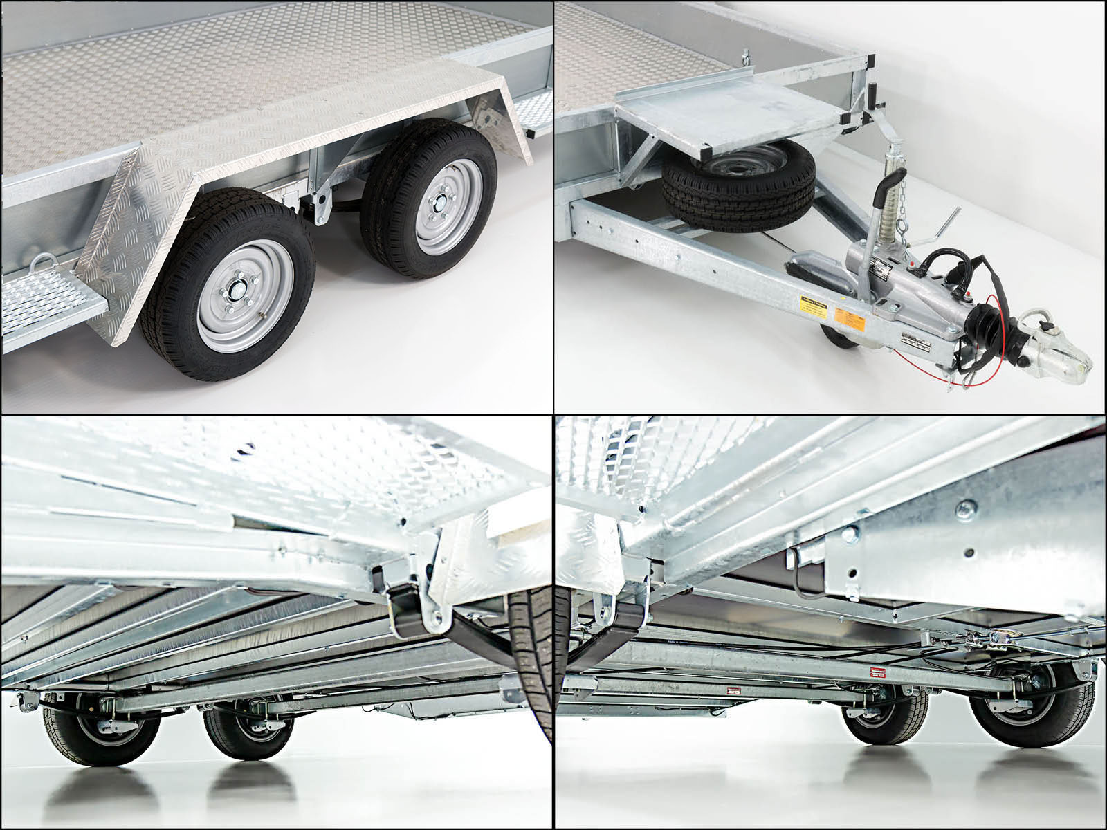 Variant Baumaschinenanhänger Maxi Load 180×400 3,5t | Rampe | Aluboden | Beavertail-Neu – Bild 4