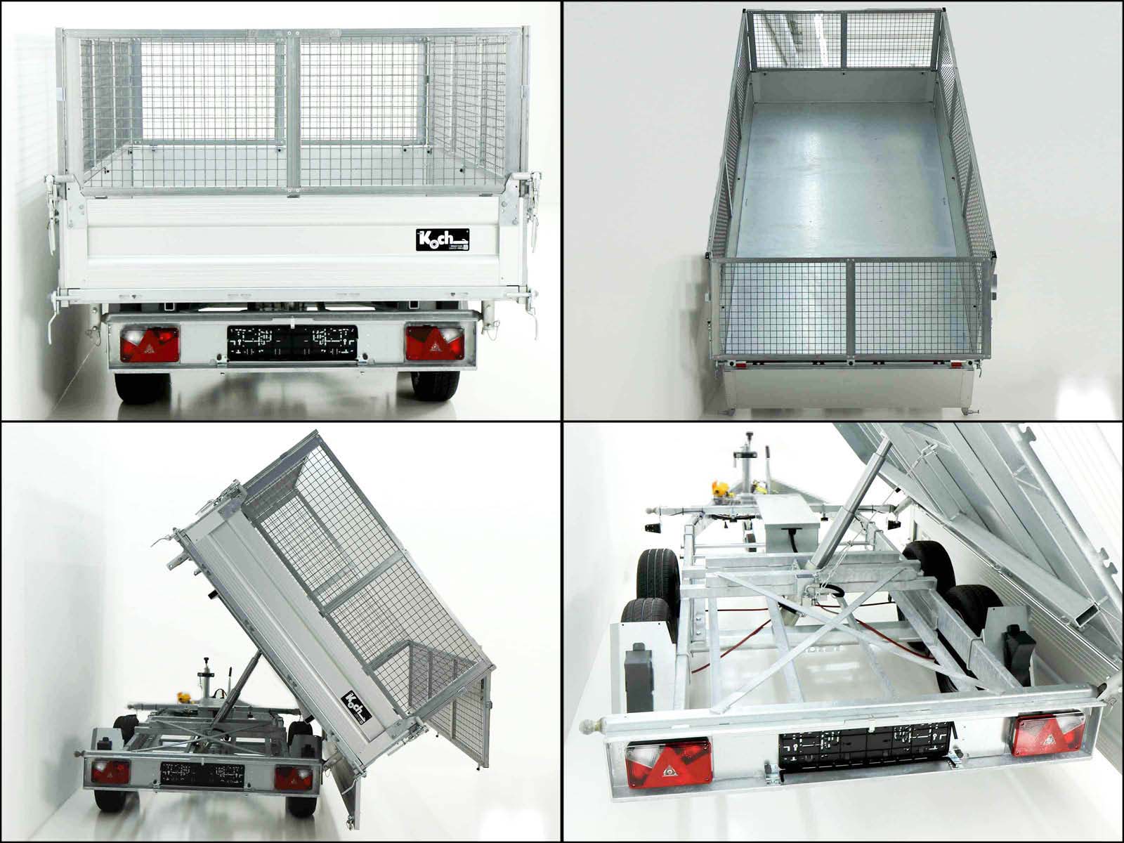 Unsinn Dreiseitenkipper UDK 175x306cm 2,6t | E-Pumpe | Notpumpe | Gitter 65cm-Neu – Bild 2