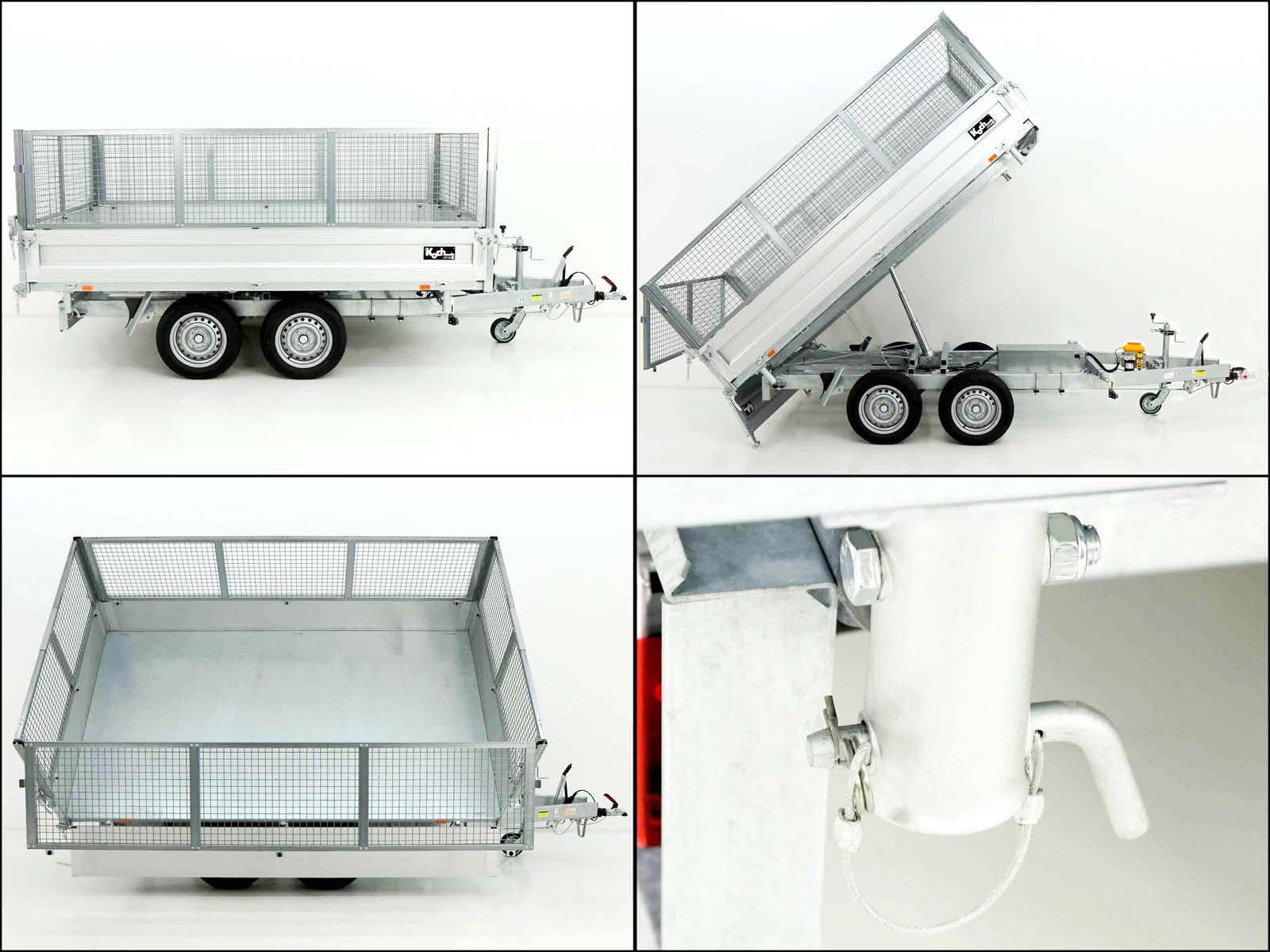 Unsinn Dreiseitenkipper UDK 175x306cm 2,6t | E-Pumpe | Notpumpe | Gitter 65cm-Neu – Bild 3