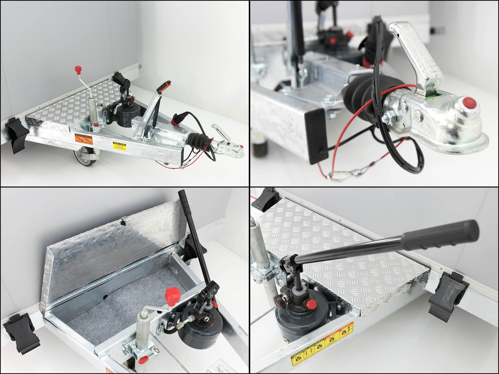 Vezeko Koffer-Absenkanhänger 157x268cm Höhe: 164cm 1,5t | Schwarz-Neu – Bild 4