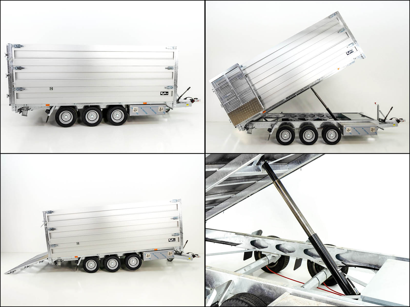 Twintrailer Multi-Heckkipper TR35-40 3,5t | 192x402x140 cm | TridaX-Neu – Bild 3