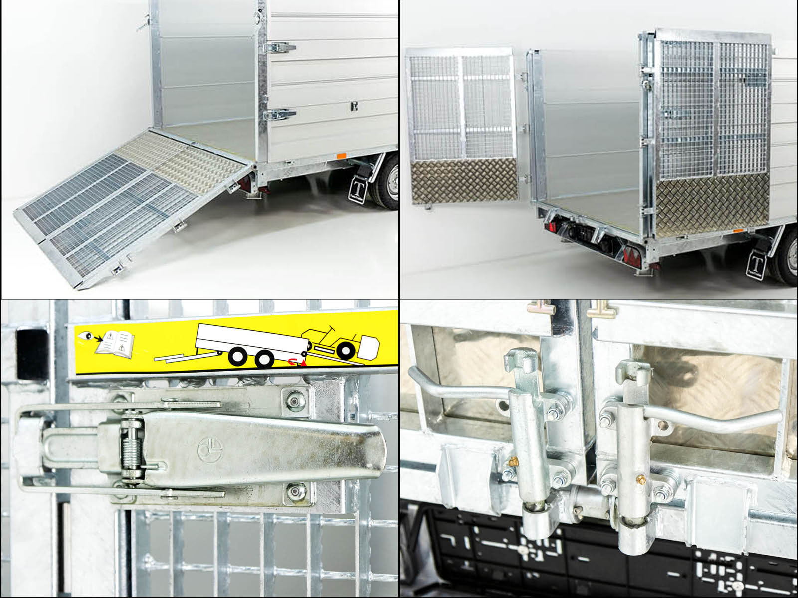 Twintrailer Multi-Heckkipper TR35-40 3,5t | 192x402x140 cm | TridaX-Neu – Bild 4