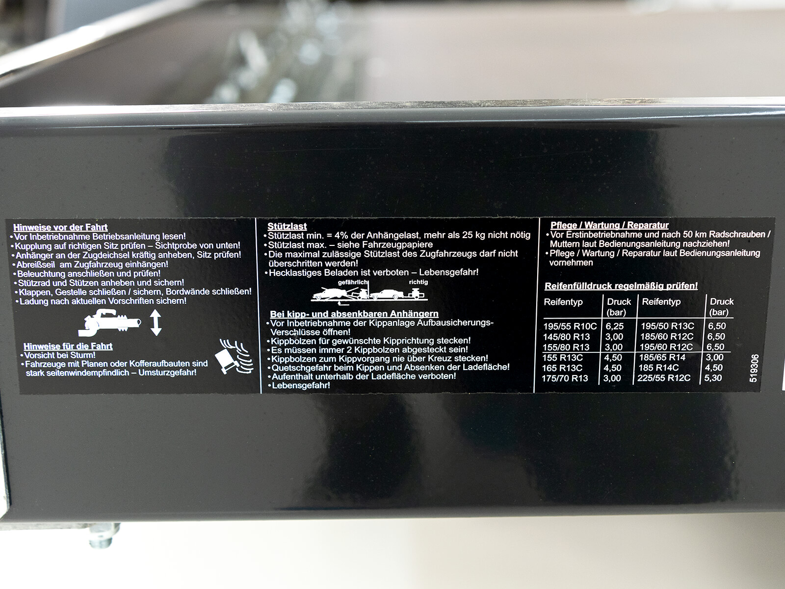 Unsinn Absenkanhänger AS 1531 180x315cm 1,5t-Neu – Bild 6