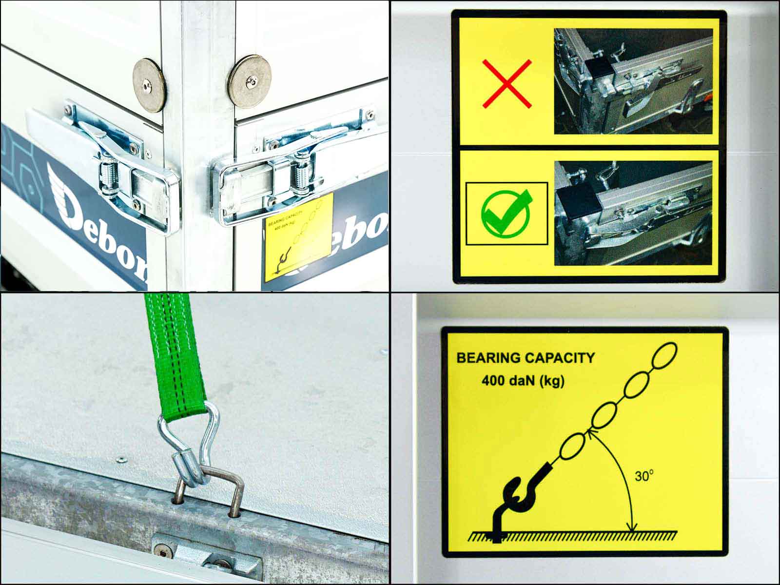 Debon Heckkipper 155x305cm 2,0t | E-Pumpe | BWA-Neu – Bild 4