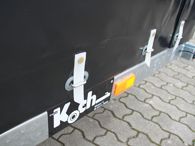 Vezeko Absenkanhänger 162x272x155 1,3t Hochplane schwarz-Neu – Bild 3