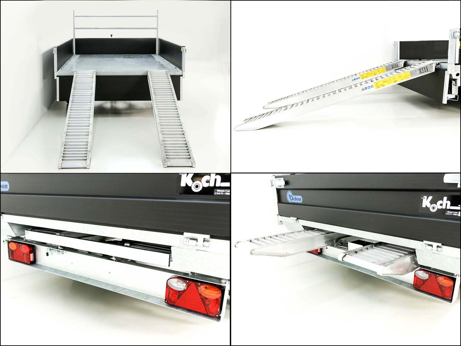 Debon Dreiseitenkipper 180×324 3,5t | Black Edition | Rampen | Stützen-Neu – Bild 5