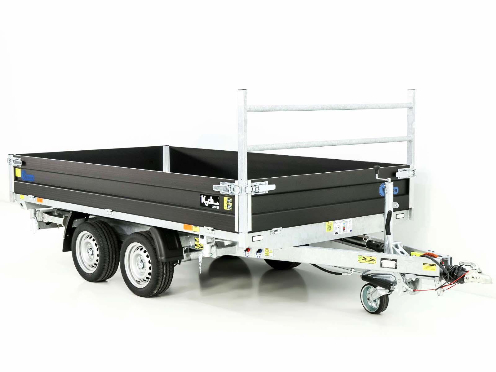 Debon Dreiseitenkipper 180×324 3,5t | Black Edition | Rampen | Stützen-Neu
