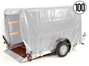 . Vezeko Absenkanhänger 162x272x155 1,3t Hochplane silber-Neu