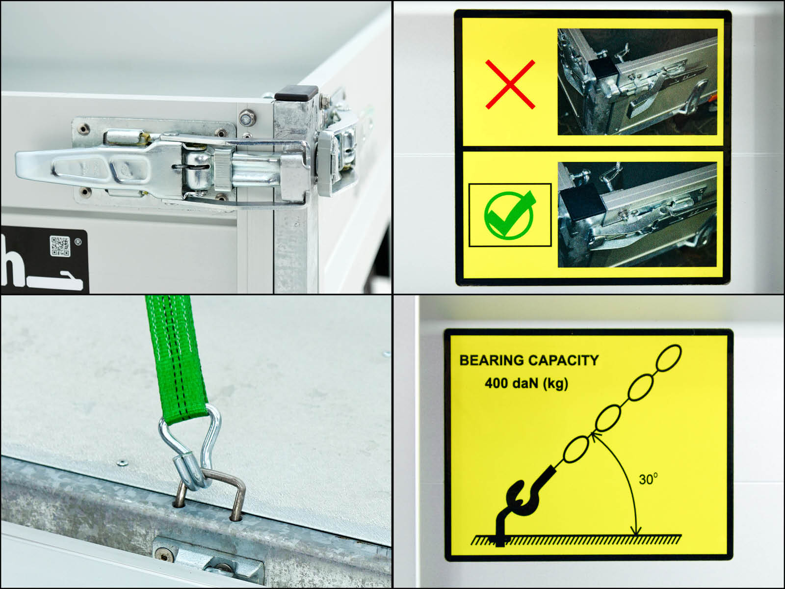 Debon Heckkipper DK 150x250cm 1,5t | E-Pumpe | Gitter-Neu – Bild 4