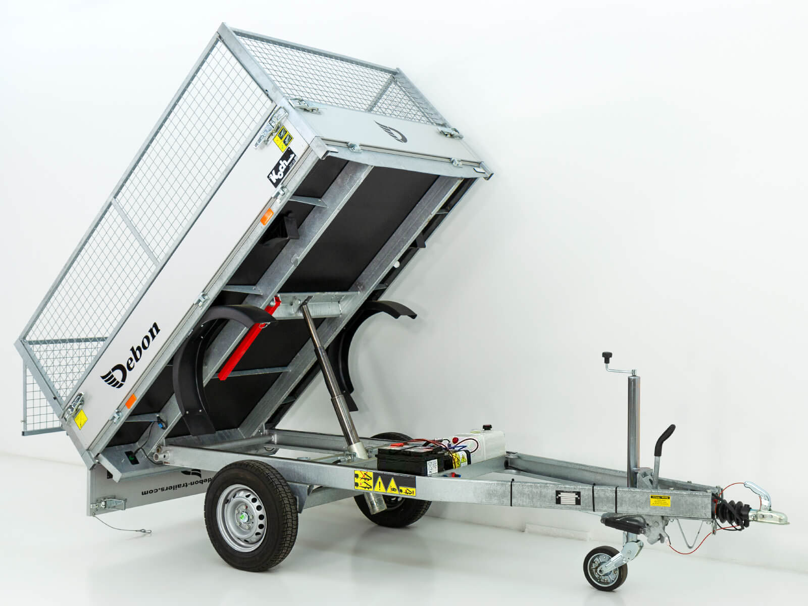 Debon Heckkipper DK 150x250cm 1,5t | E-Pumpe | Gitter-Neu – Bild 6