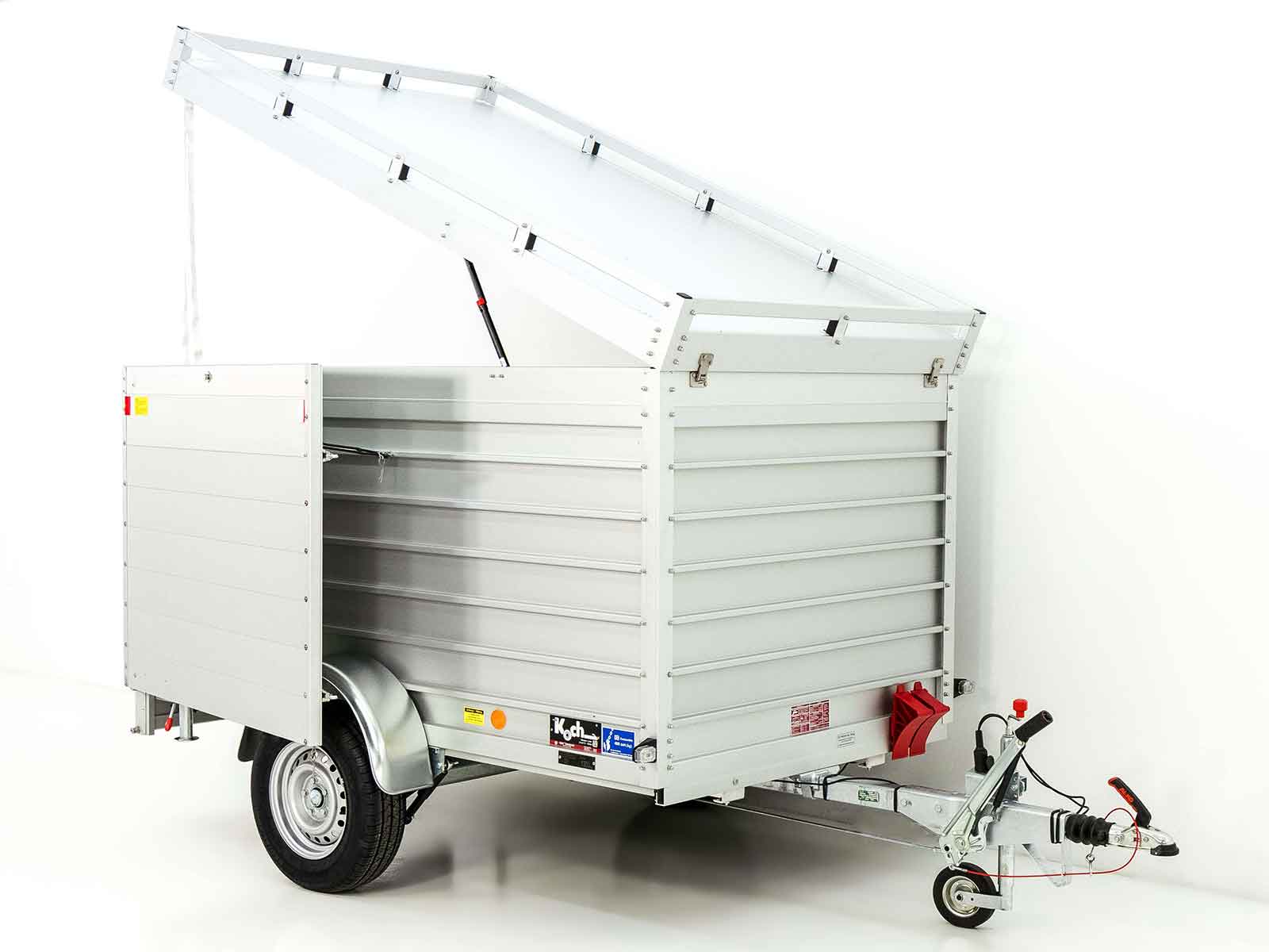 Deckelanhänger 150×250 cm Höhe: 125 cm 1300 kg | Typ 6.13 | Seitentür-Neu – Bild 3