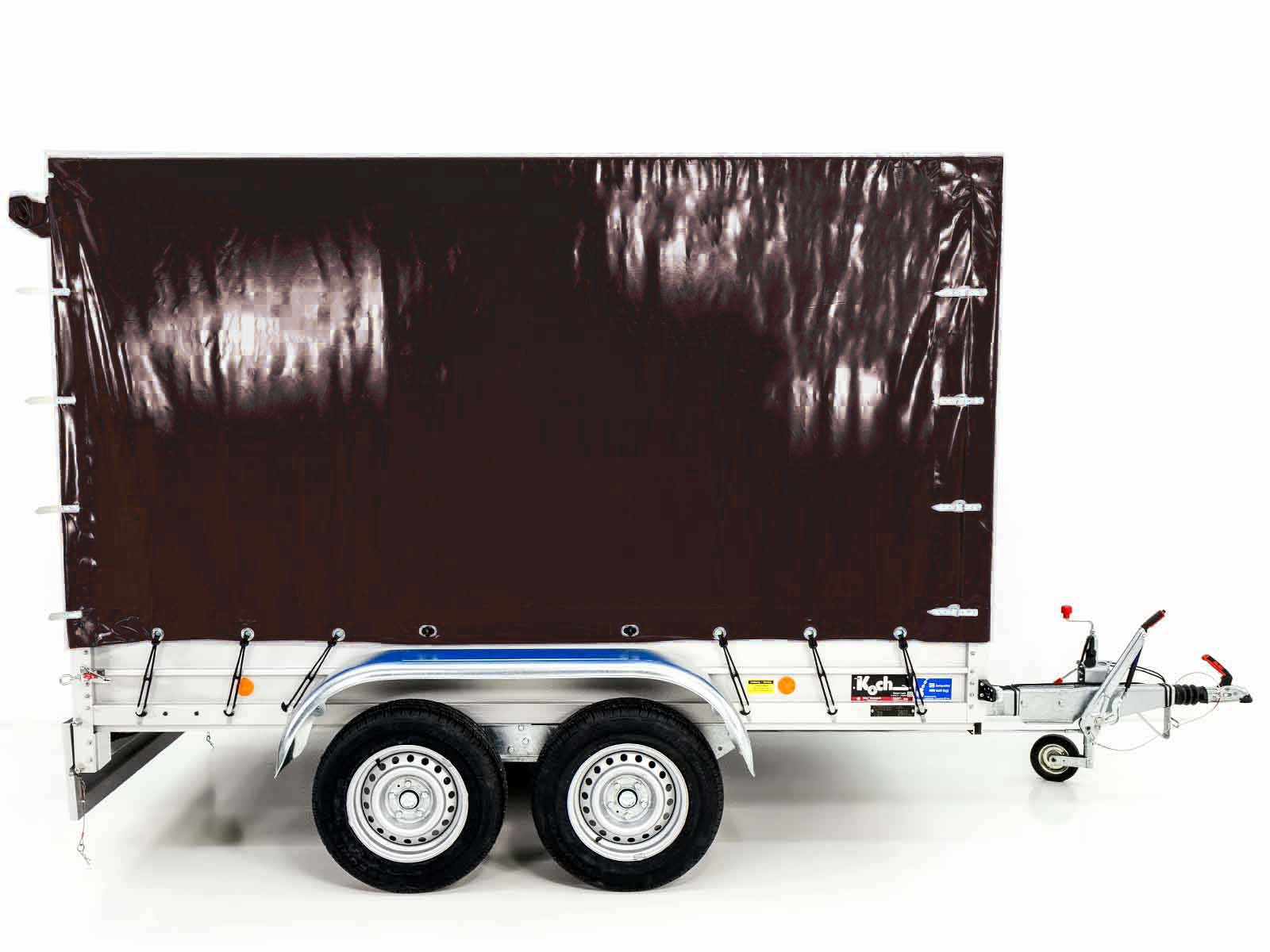 Anhänger mit Plane 150x300cm 2600kg | Typ 7.26 | Hochplane 180 cm – Schwarz-Neu – Bild 4