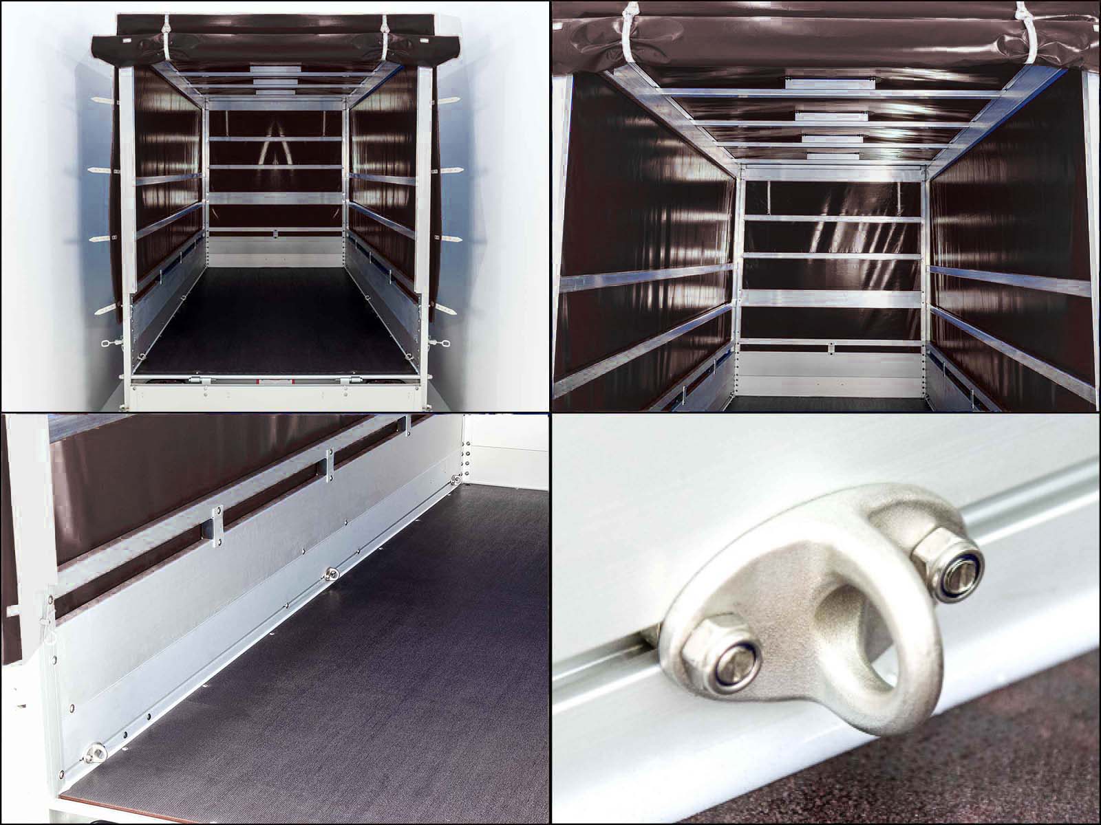 Anhänger mit Plane 150x300cm 2600kg | Typ 7.26 | Hochplane 180 cm – Schwarz-Neu – Bild 6