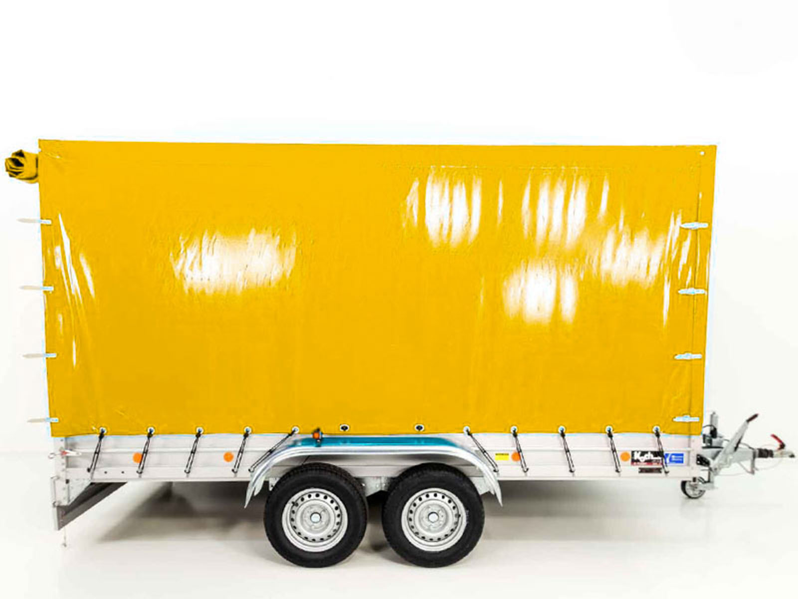 Anhänger mit Plane 185x400cm 2600kg | Typ 10.26 | Hochplane 200cm Gelb-Neu – Bild 6