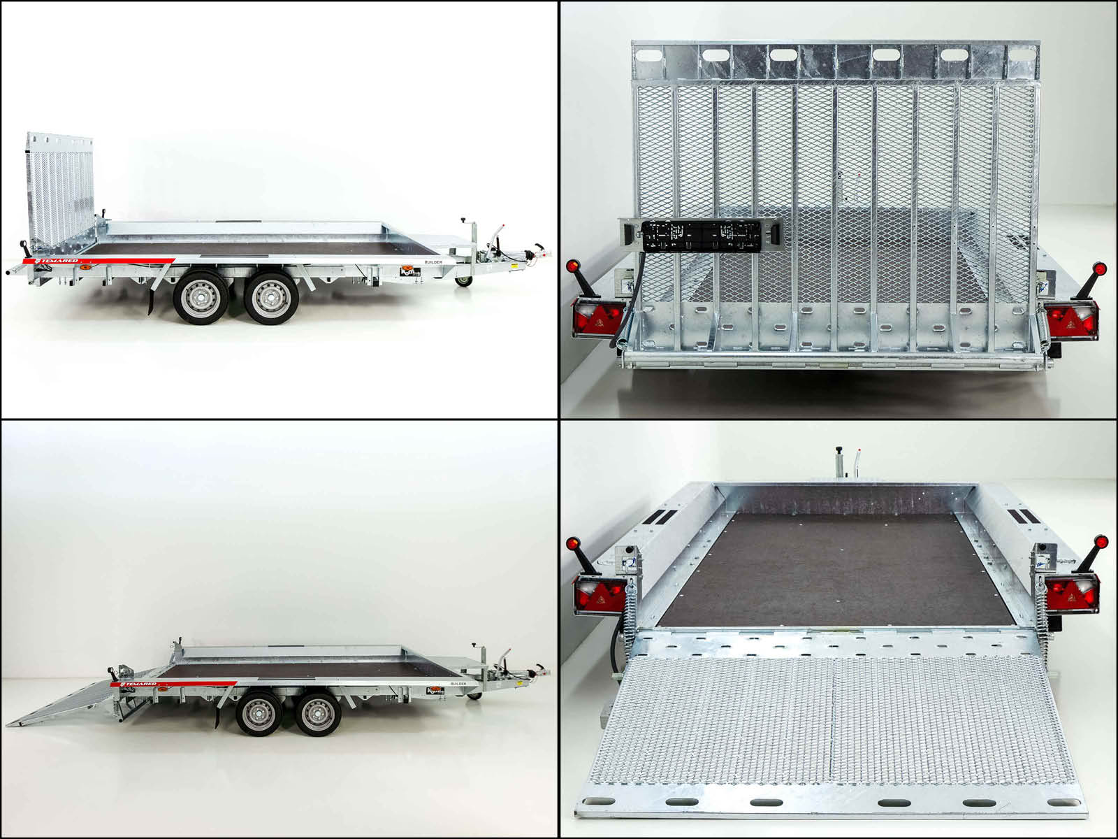 Temared Baumaschinenanhänger Builder 183x400cm 3,5t | Rampe-Neu – Bild 3