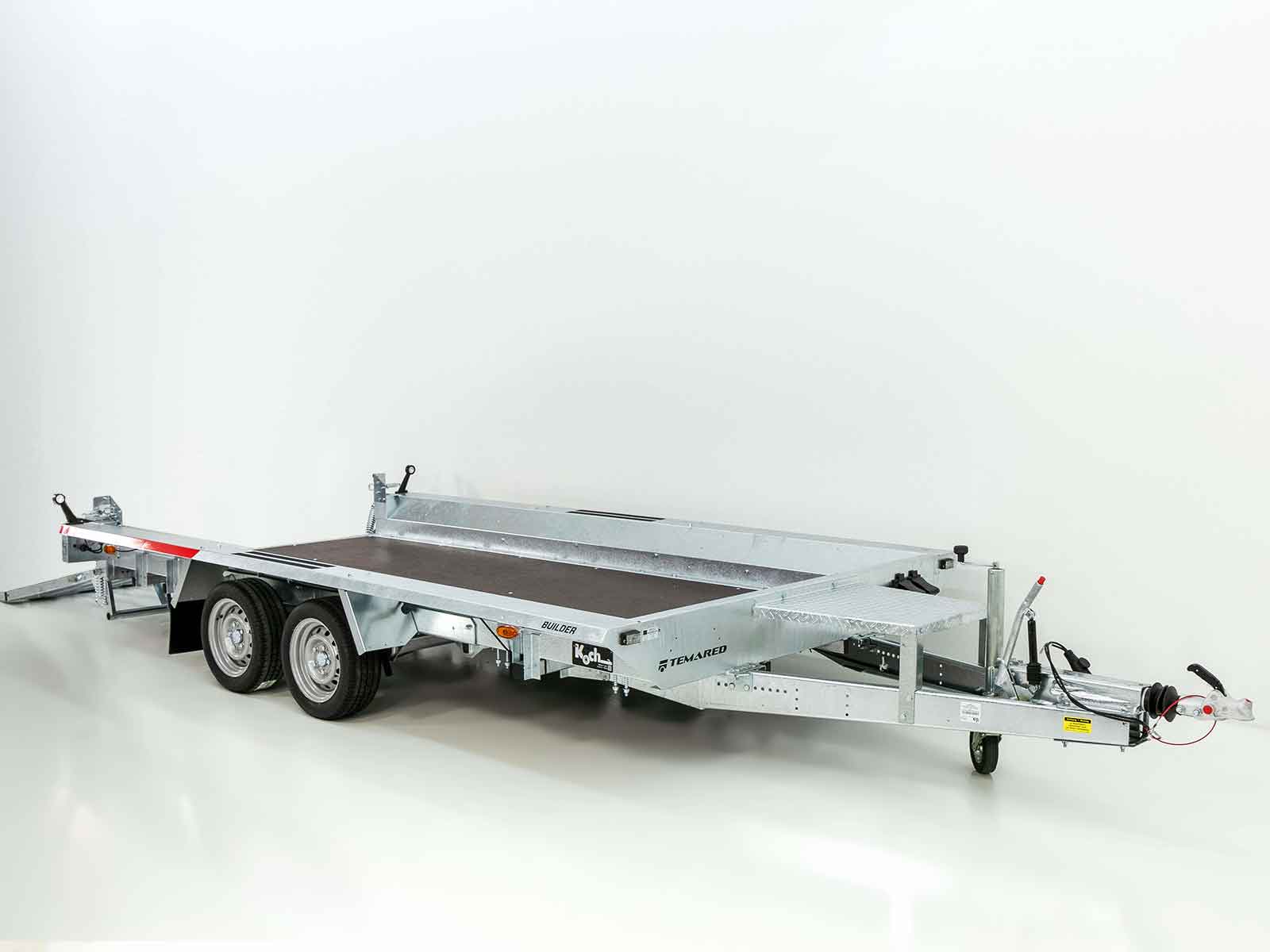 Temared Baumaschinenanhänger Builder 183x400cm 3,5t | Rampe-Neu