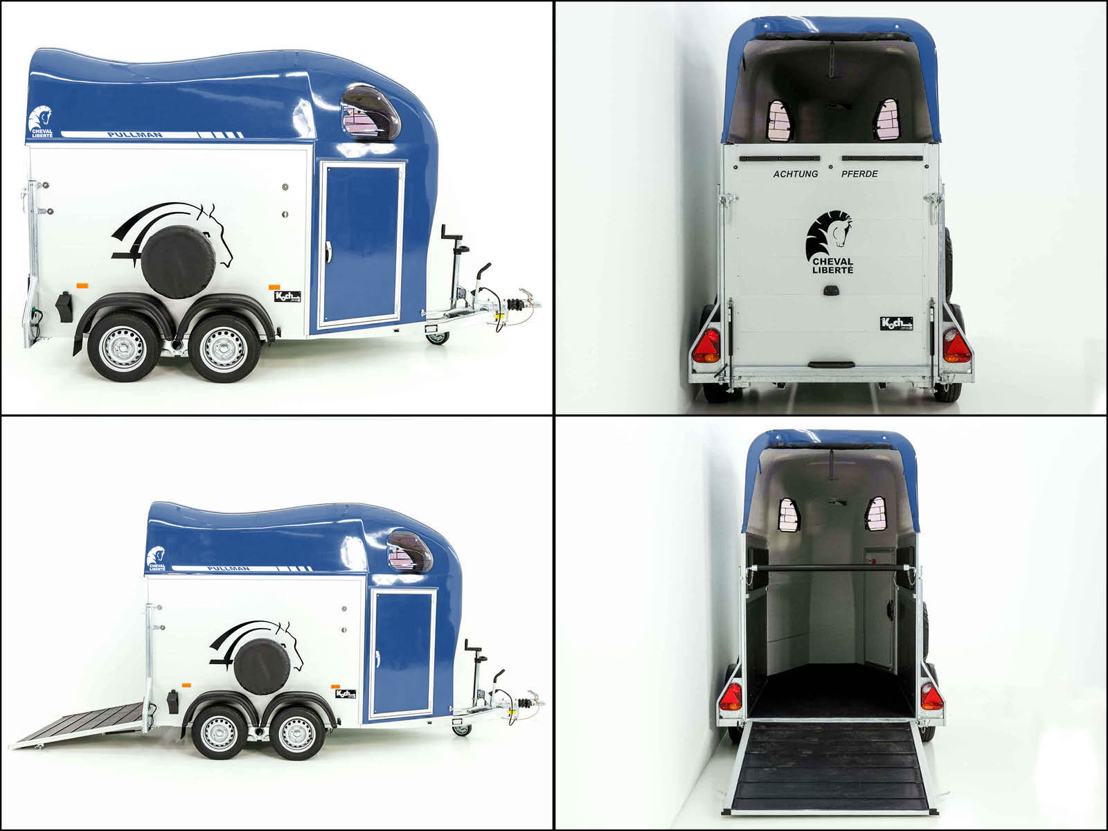 Cheval Liberte Pferdeanhänger GOLD One 1,5er | Pullman-Fahrwerk | blau-Neu – Bild 4