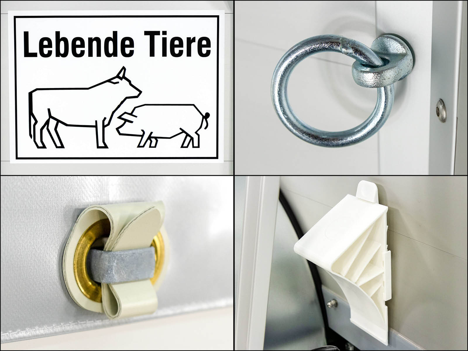 Alf Profi Viehanhänger 185×450 cm Höhe: 185 cm 3,5t Klappenkombi-Neu – Bild 2