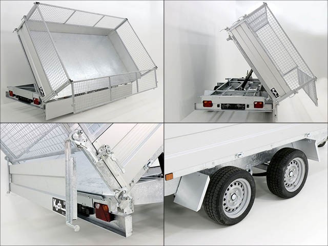 Variant Dreiseitenkipper 168×320 3t | E-Pumpe | Gitter 60 cm-Neu – Bild 4