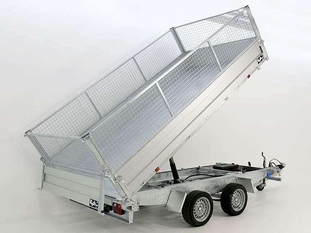 Variant Dreiseitenkipper 168×320 3t | E-Pumpe | Gitter 60 cm-Neu