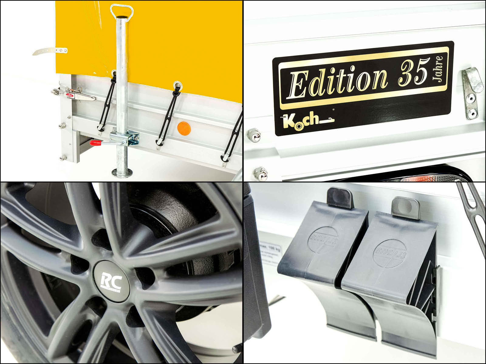 '-Anhänger „Edition 35“ 125x250cm 1300kg | Typ 4.13 | Hochplane 160cm Gelb-Neu – Bild 4