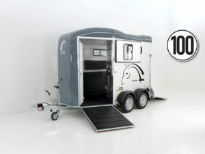 Cheval Liberte Pferdeanhänger Touring Country | Sattelkammer | Frontausstieg | grau-Neu