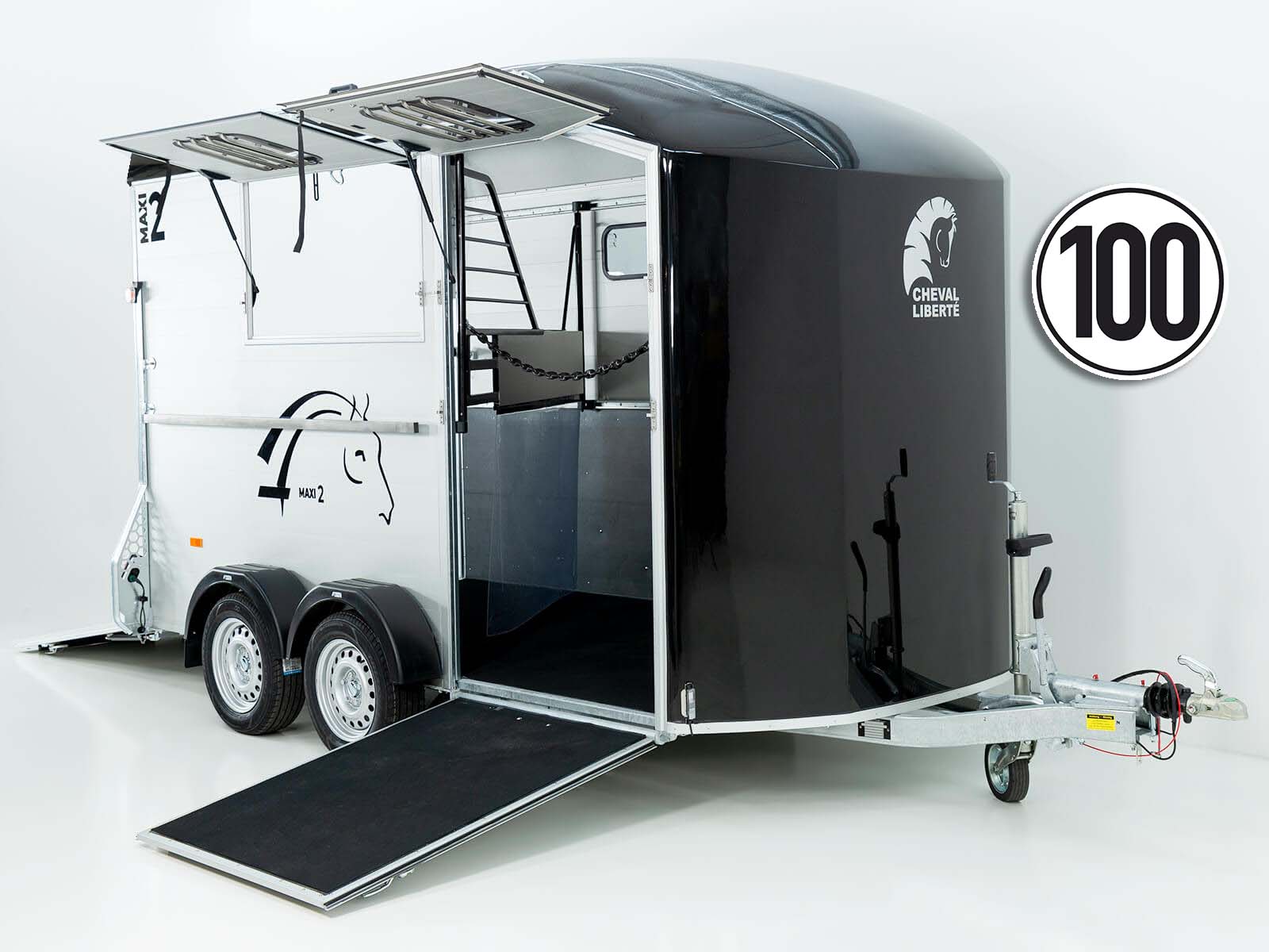 Cheval Liberte Pferdeanhänger MAXI 2 | schwarz-Neu