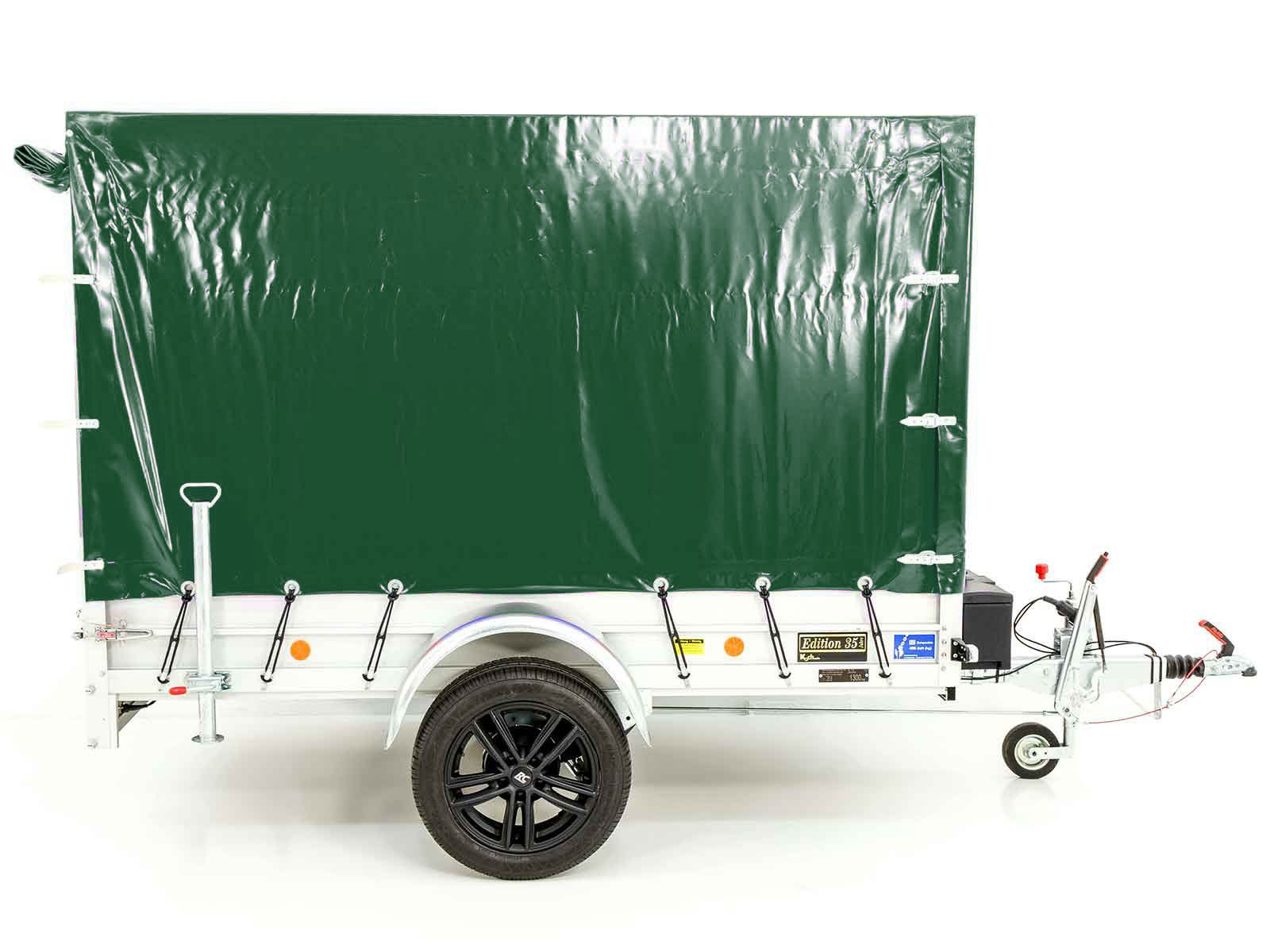 '-Anhänger „Edition 35“ 125x250cm 1300kg | Typ 4.13 | Hochplane 160cm – Grün-Neu – Bild 4