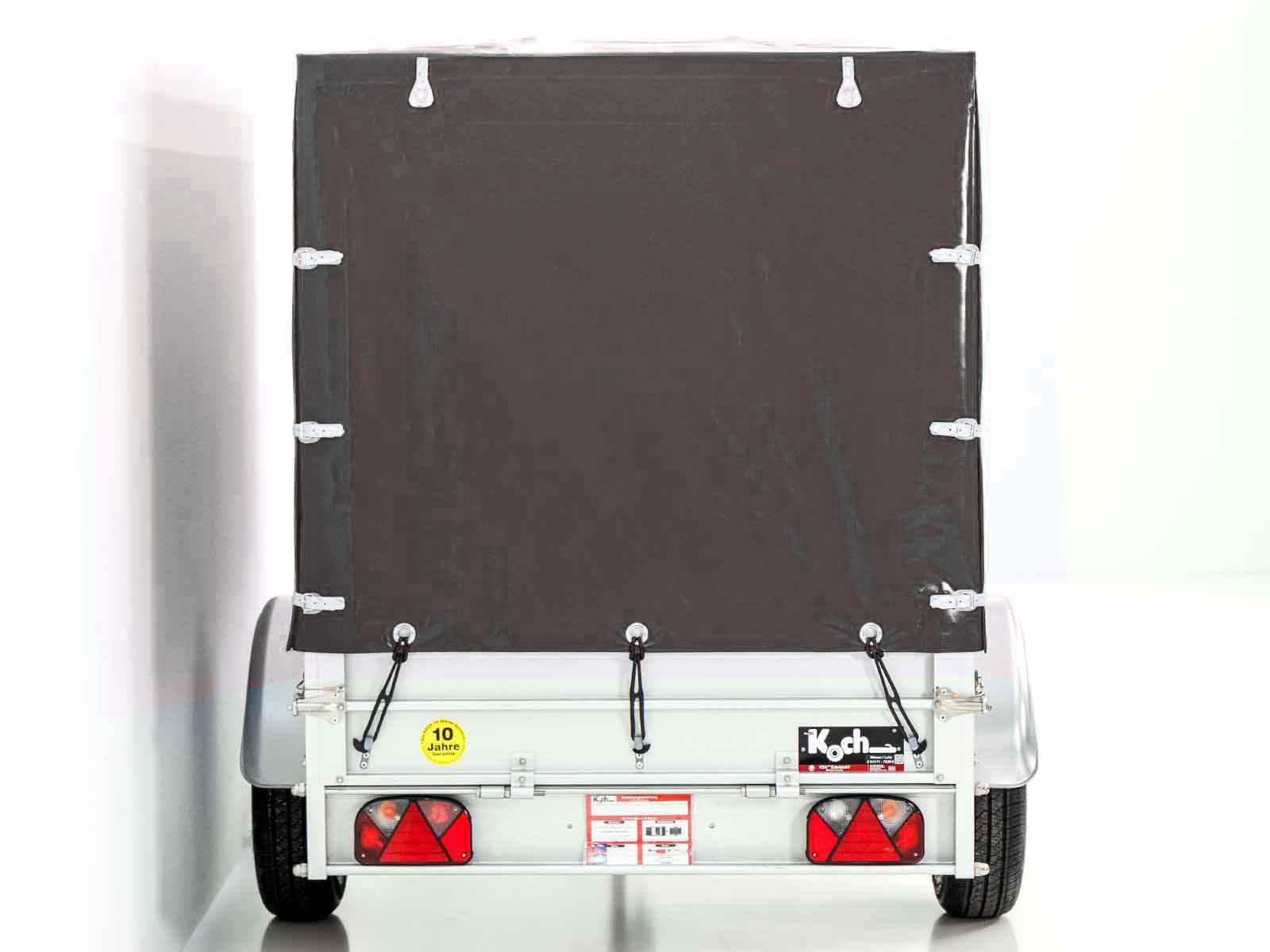 Anhänger mit Plane 125x250cm 750kg | Typ U4 | Hochplane 140 cm Profi | Anthrazit-Neu – Bild 3