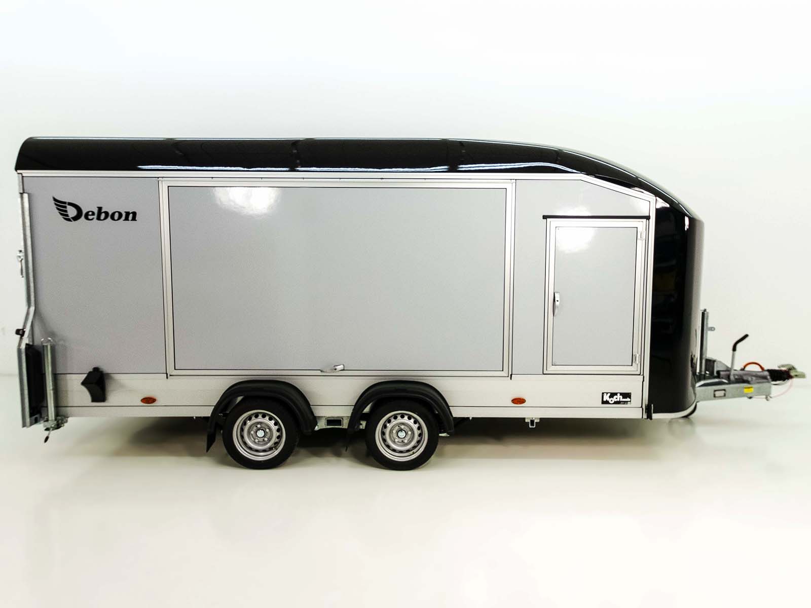 Debon Kofferanhänger Roadster C1000 200x500x200 cm 3,5t schwarz | E-Winde | Erhöhungsrampen-Neu – Bild 3