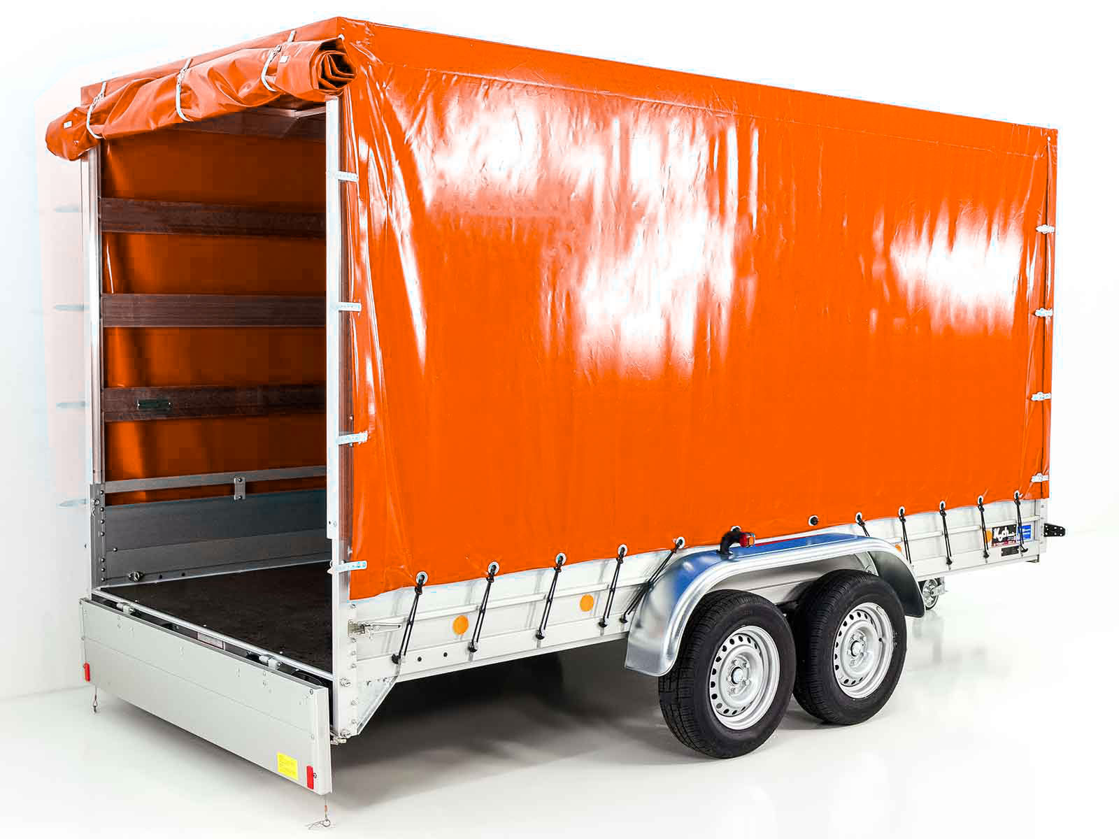 Anhänger mit Plane 185x400cm 2600kg | Typ 10.26 | Hochplane 200cm Orange-Neu – Bild 5