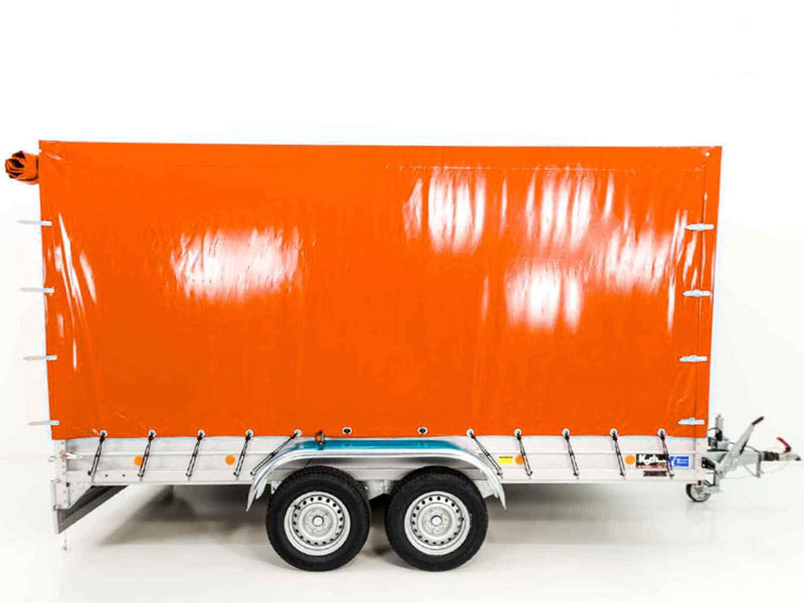 Anhänger mit Plane 185x400cm 2600kg | Typ 10.26 | Hochplane 200cm Orange-Neu – Bild 6
