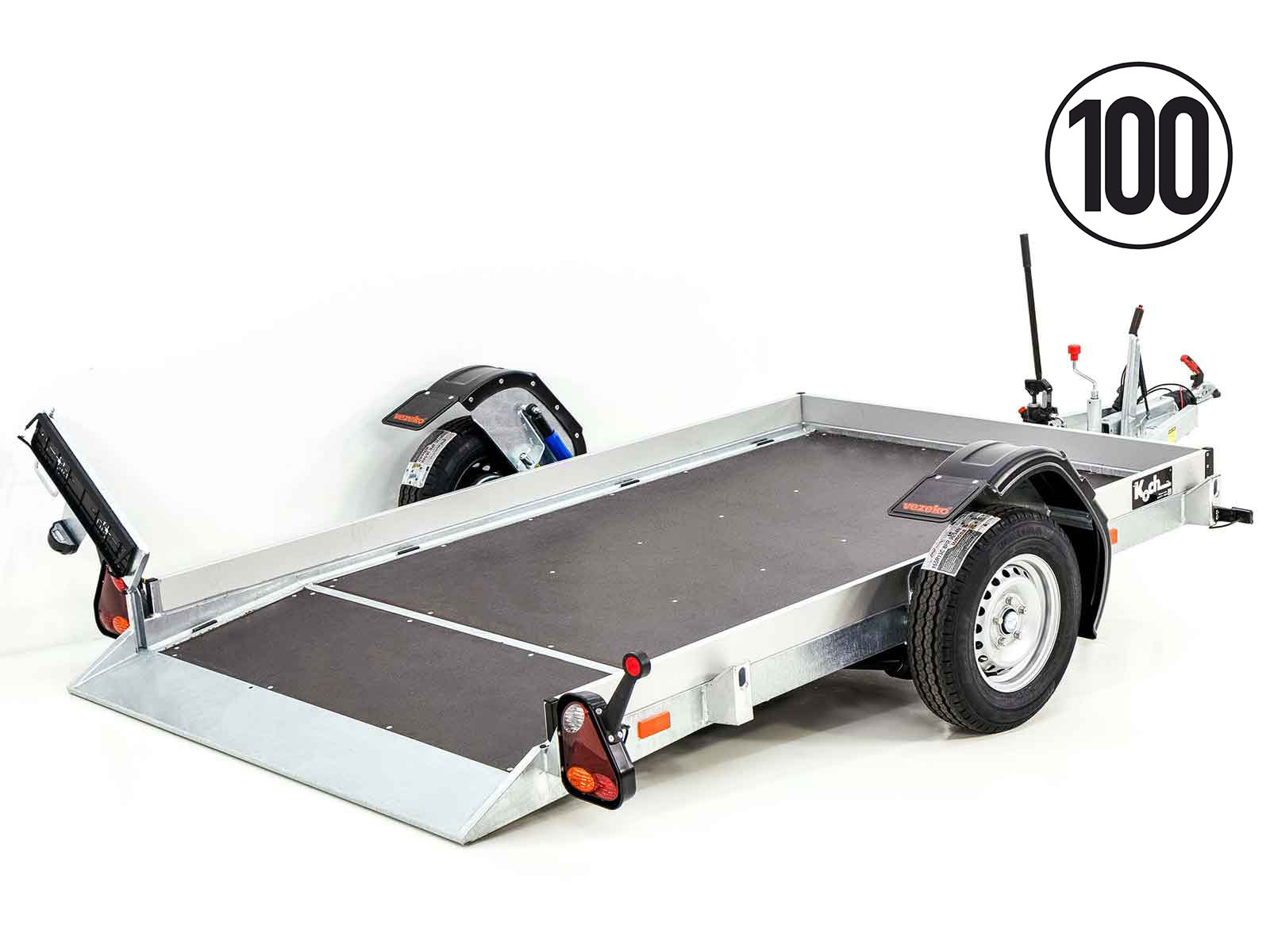 Vezeko Absenkanhänger 127×246 cm 1,0 t-Neu – Bild 4