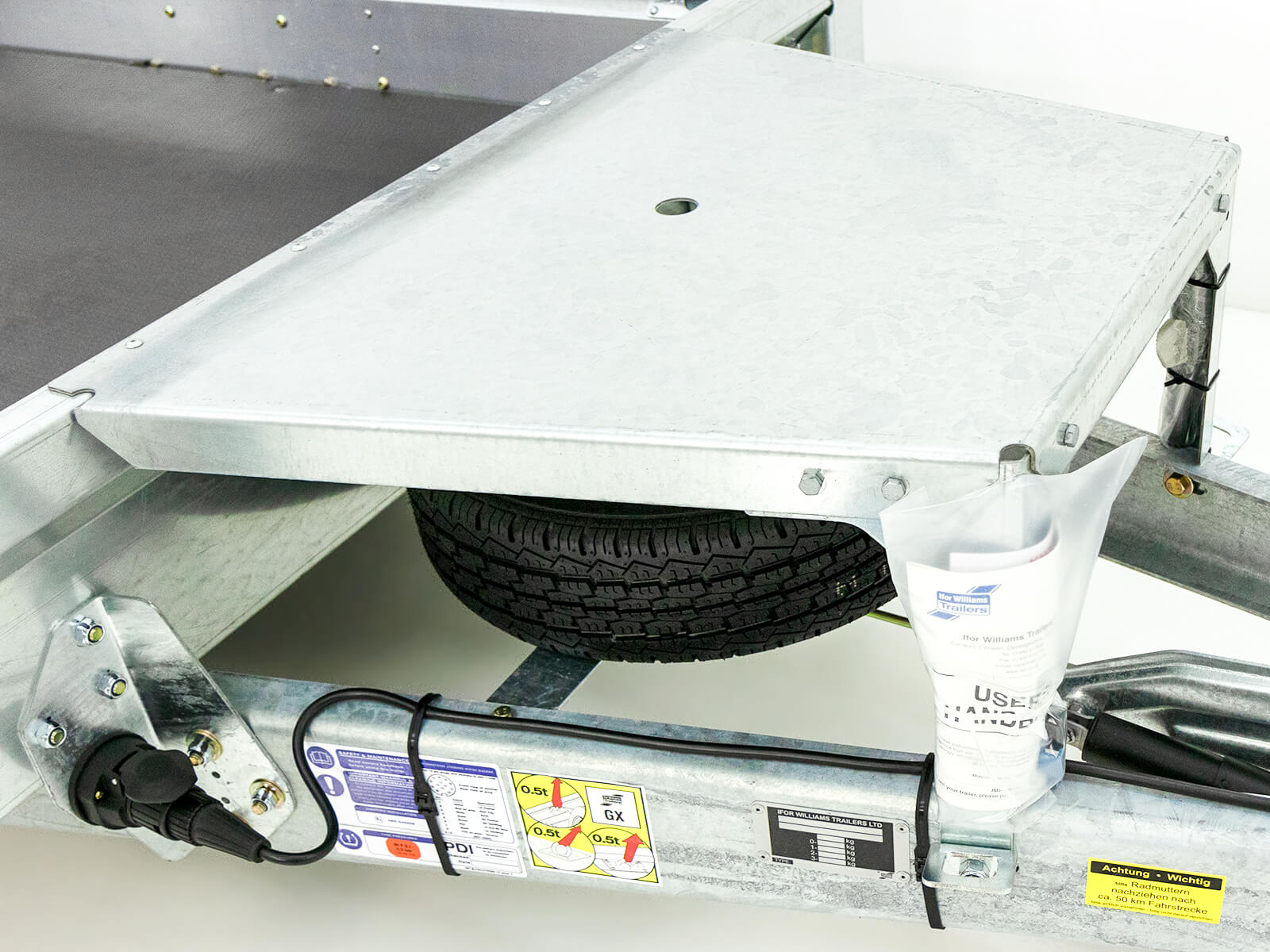 Ifor Williams Baumaschinenanhänger GX125 157×366 3,5t | Rampe 1,2m-Neu – Bild 4