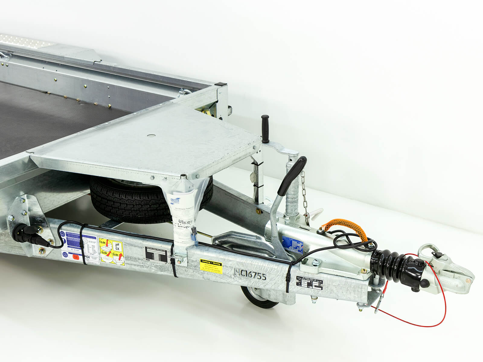 Ifor Williams Baumaschinenanhänger GX125 157×366 3,5t | Rampe 1,2m-Neu – Bild 3