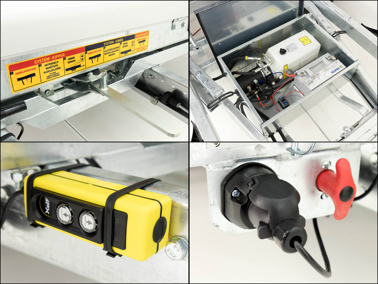 Vezeko Multidreiseitenkipper VMDK35.3 | 185x350cm 3,5t | Ladefläche kippbar | Hochplane 200cm-Neu – Bild 2