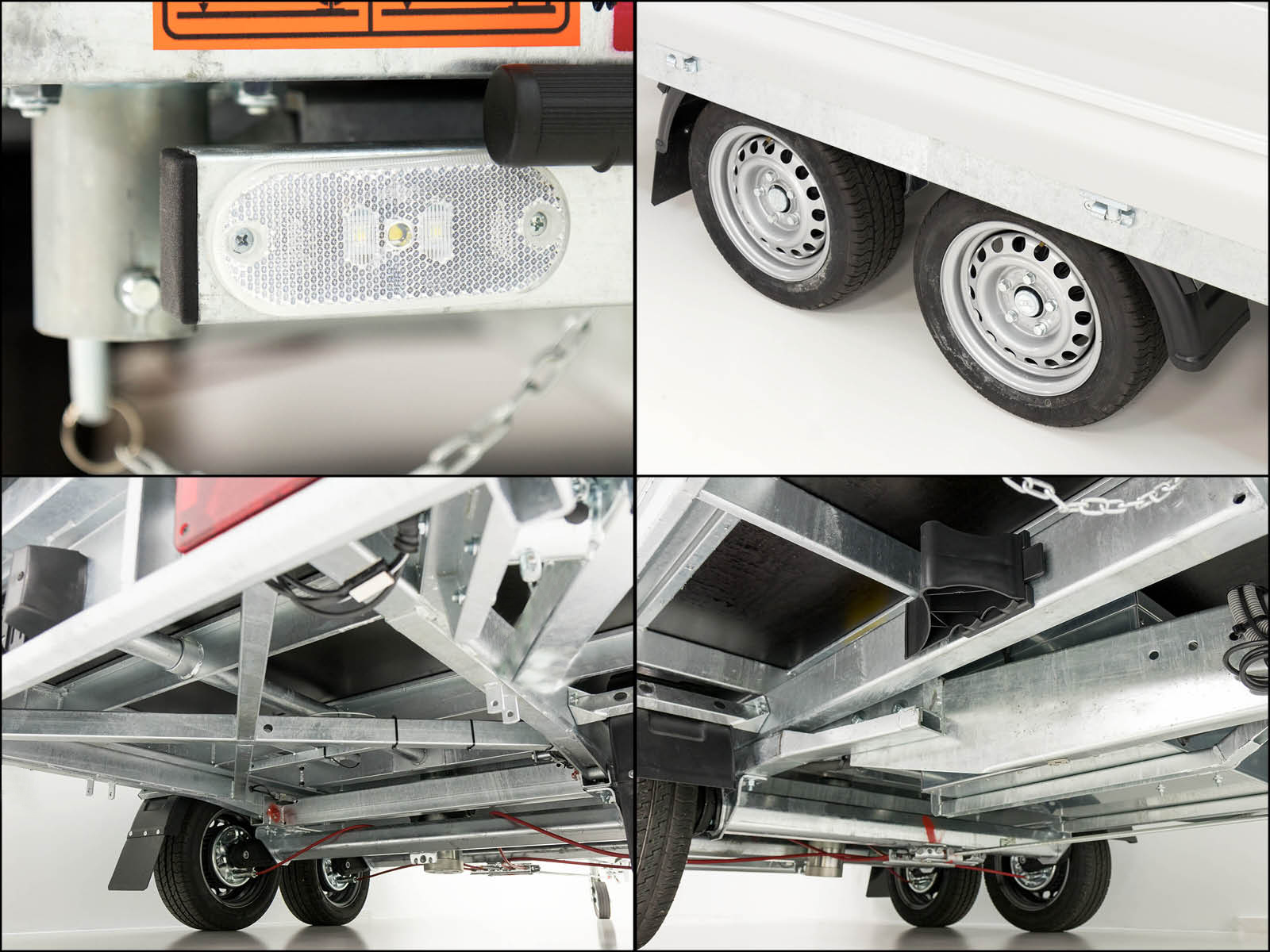 Vezeko Multidreiseitenkipper VMDK35.4 | 210x400cm 3,5t | Ladefläche kippbar | Gitteraufsatz-Neu – Bild 6