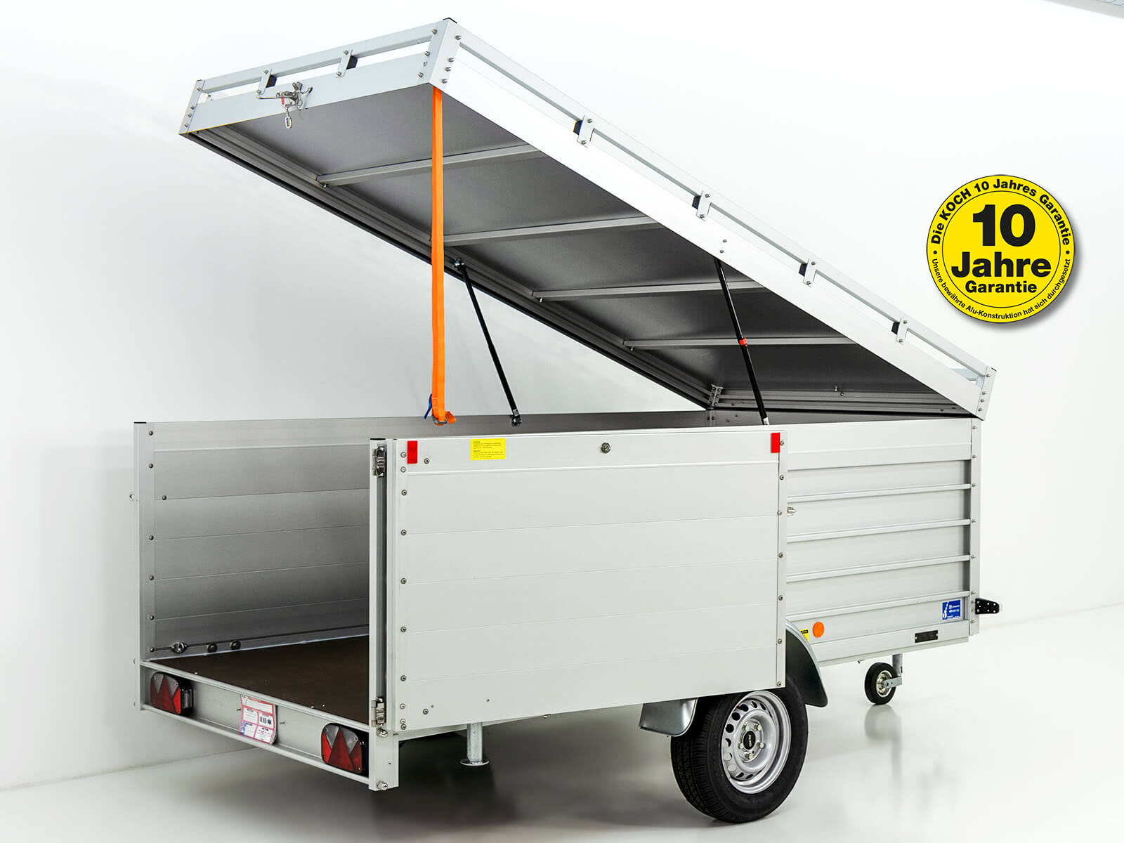 Deckelanhänger 150x300cm Höhe: 95cm 750kg | Typ U7 | Seitentür-Neu