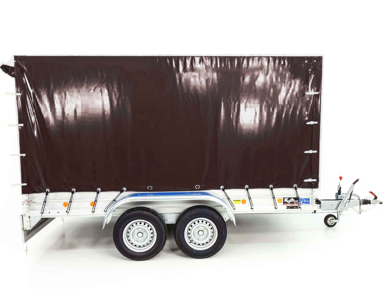 Anhänger mit Plane 150x350cm 2600kg | Typ 8.26 | Hochplane 180cm Schwarz-Neu – Bild 6