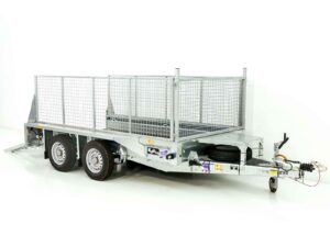 Ifor Williams Baumaschinenanhänger GX105 157×303 2,7t | Auffahrrampe | Gitter-Neu