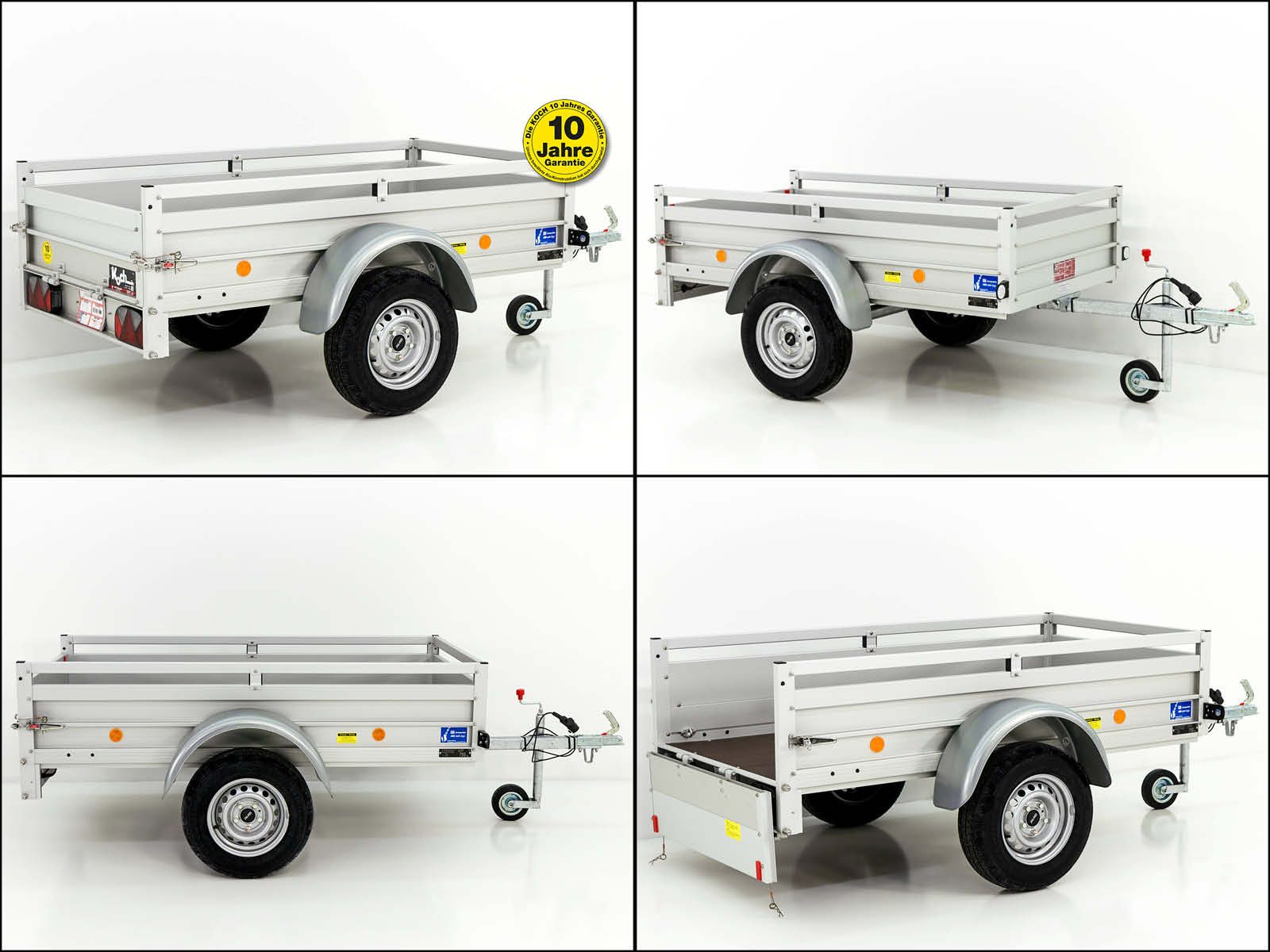 Anhänger mit Plane 105x205cm 750kg | Typ U2 | Flachplane Profi Elfenbein beige-Neu – Bild 5