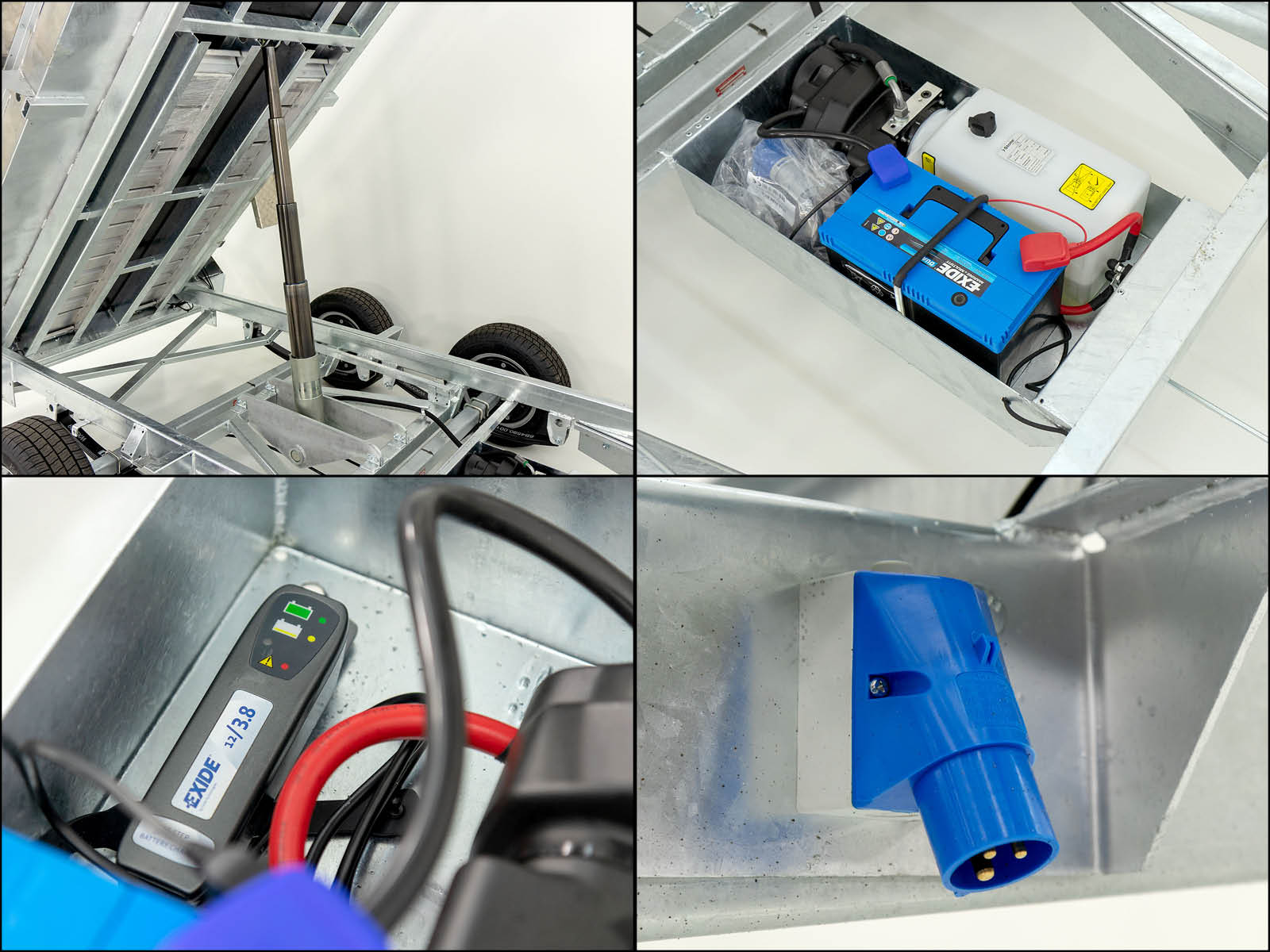 Variant Heckkipper 150x300cm 3,5t | E-Pumpe | Gitter 80 cm-Neu – Bild 4