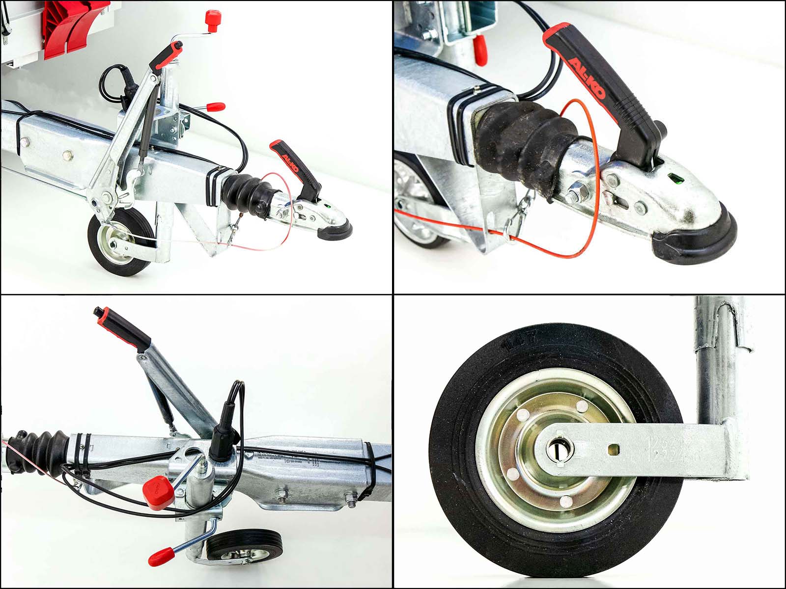 Anhänger mit Plane 150x350cm 2600kg | Typ 8.26 | Hochplane 180cm – Weiß-Neu – Bild 5