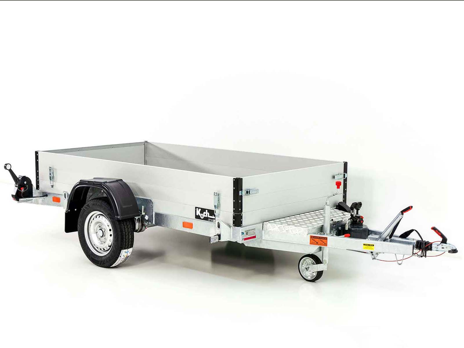 Vezeko Absenkanhänger 127x246cm 1,0t | Bordwandaufsatz-Neu – Bild 3