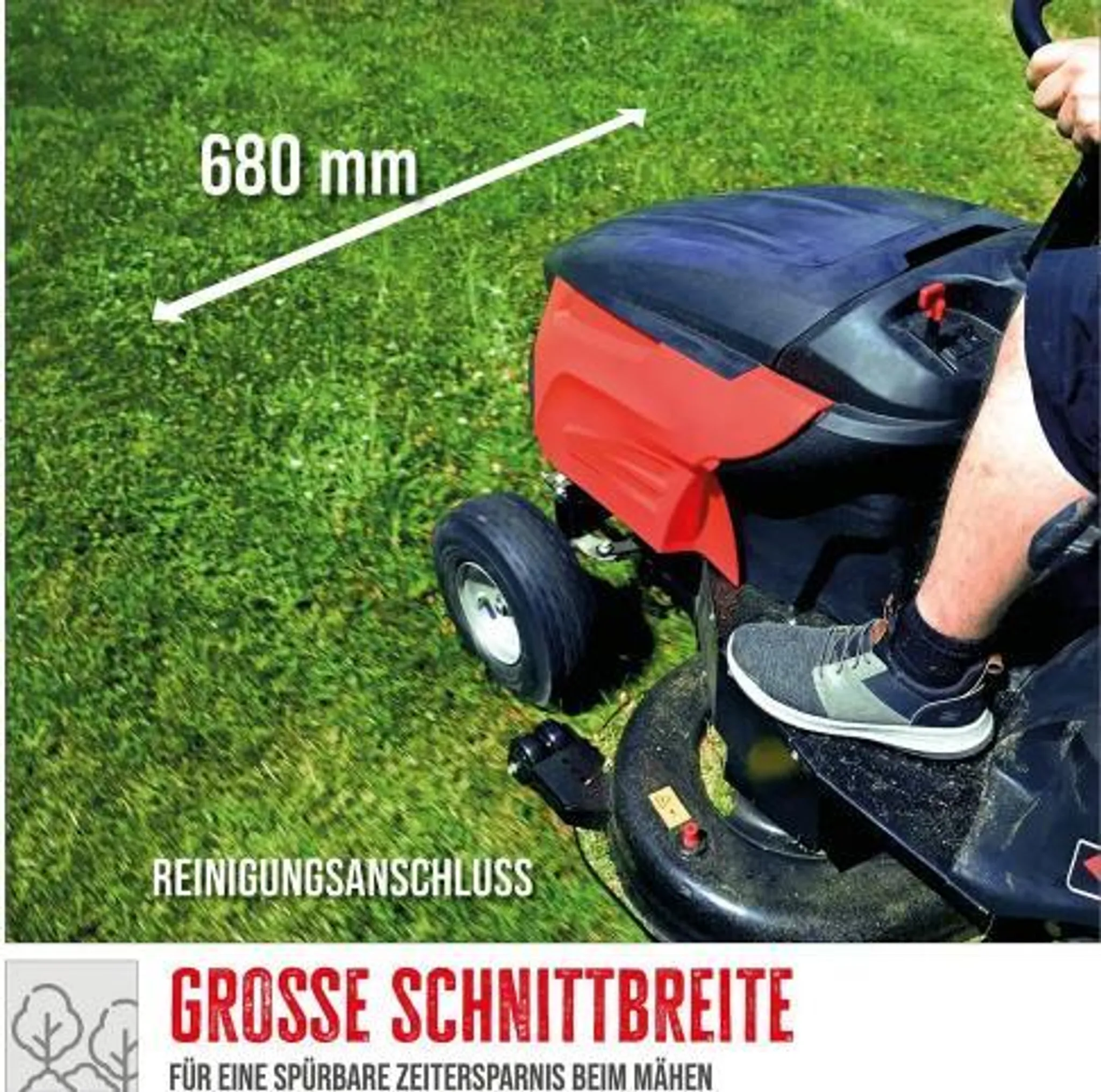 Güde Rasentraktor GAR 685 T Aufsitzrasenmäher Aufsitzmäher Benzin 5,6PS – Bild 6